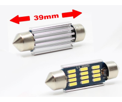Auto LED 24V sulfitka 12LED MD_ 39mm - bílá